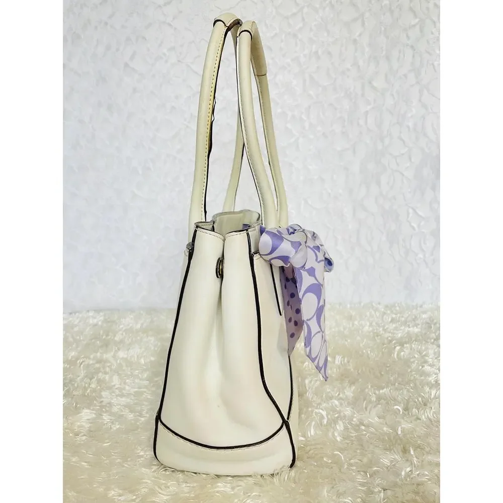 Coach Madeline white leather Shoulder Bag 11553